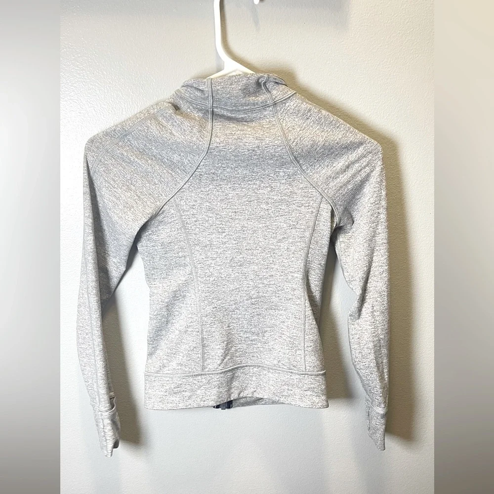 Ivivva Lululemon Girls Gray Purple‎ Perfect Your Practice Zip Up Jacket